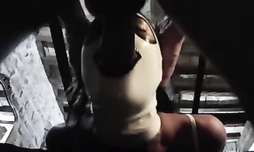 Laura On Heels Gets Tied Up and Deepthroated