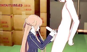 Sword Art Online Toon - Asuna x Kirito orgy