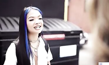 Tattooed Asian Lesbians Hook Up On Campus
