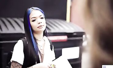 Tattooed Asian Lesbians Hook Up On Campus