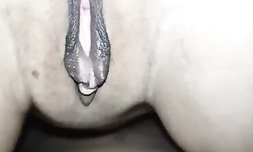 POV Close-Up of a Skinny MILF's Honeypot and Caboose