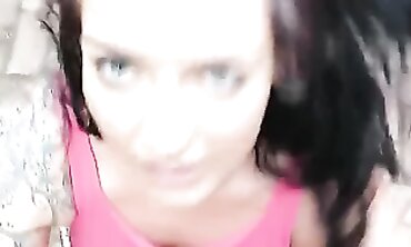 POV: Tattooed MILF's First Outdoor Blowjob Orgy