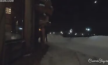 POV: Curvy MILF Deepthroats Two Dicks Outdoors