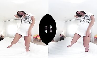 Rock Shows Off Her Small Tits and Toys in VR Solo Session