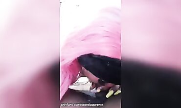 Scorpio Queen Sucks and Milks a Massive Barbadian BBC