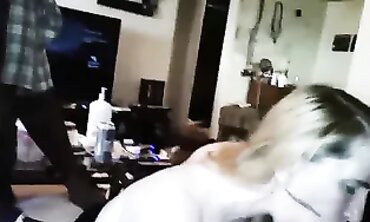 Ebony Stallion Plumbs Blonde MILF While Sucking Milky