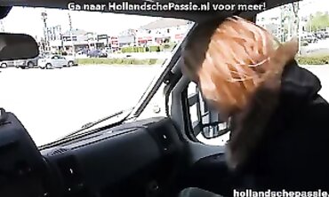 Dutch Redhead Threesome with Blowjob and Cumshot