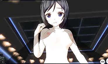 POV Anime: Rough Cowgirl Creampie After First Date