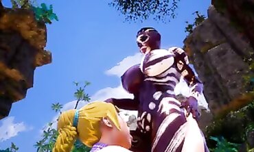 Futa Tribe Smashes the Booty of a Blonde Foreigner