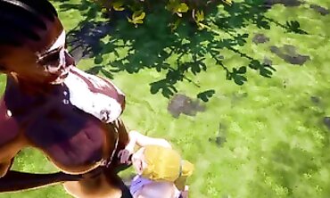 Futa Tribe Smashes the Booty of a Blonde Foreigner