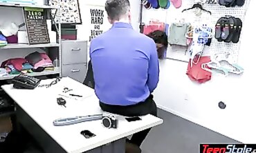 Petite Ebony Sarah Lace Gets Banged by an Officer