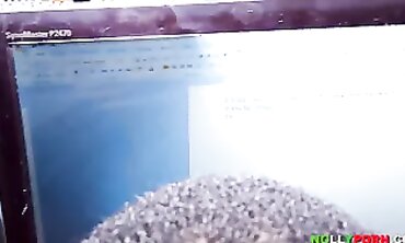 Ebony BBW Office Hardcore Sex with Black Cock