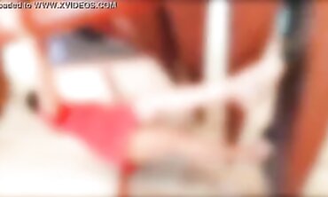 Regina Noir's Retro Lingerie Striptease on the Stairs
