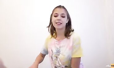 POV Deep Throat With A Tiny Babe