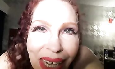 Mature Brunette MILF With Huge Tits Gives JOI