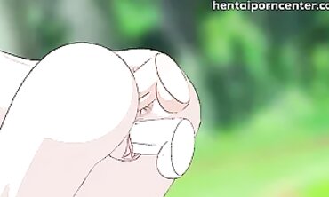 Hinata Takes Two Toys in a Naughty Hentai Session
