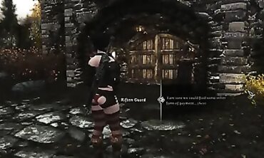 Skyrim Street Silly: POV Public Creampie