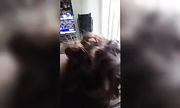 Ebony Milf Takes a Deep Throat Blowjob and Handjob