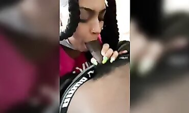 POV Babe Sucks BBC Cock And Balls