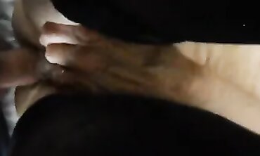 Hairy Wife Gets Screwed in Stockings POV