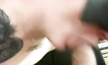 BBW Amateur Gives a Blowjob and Gets Cum on Face