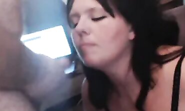 Close-Up Facial Cumshot on Plus-Size Subslutbbw