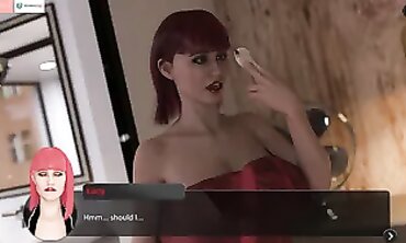 Exhibitionist Ginger MILF Masturbates in Public Restroom