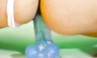 Asian Redhead Squirts And Pisses After Stroking
