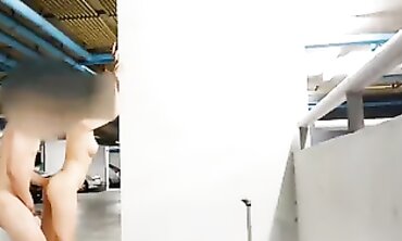 Asian Outdoor Sex in a Parking Lot