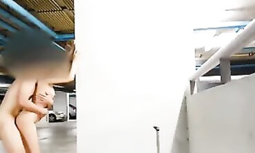 Asian Outdoor Sex in a Parking Lot