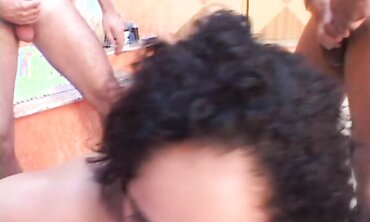 Erica Viera Takes On A Gaggle Of Boys In This Group Screw Vignette