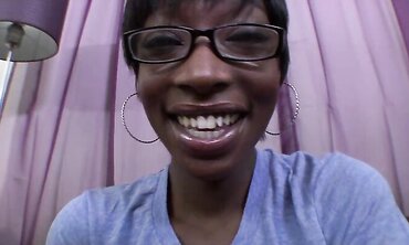 Taylor Paws Her Ebony Snatch Then Bj's Manstick For The Facial Cumshot Money-Shot two
