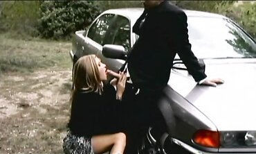 Monica Hottie Blows Her Fellow Outside On The Camper
