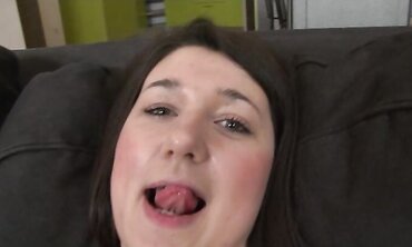 Big-Boobed dark-haired Katlein Ria gets both cunny and backside penetrated at the same time