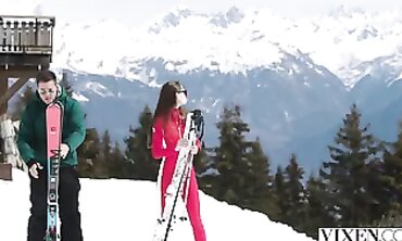 Sonya Gets Spunky Sex in the Alps