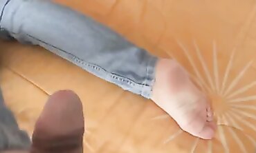 Mature Hispanic Ex-Wife Enjoys Elder Handjob and Cumshot
