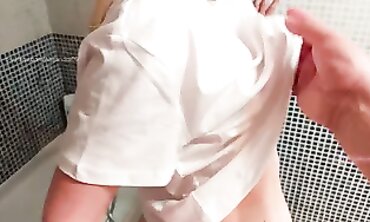 Blonde Step-Sis Gets Pounded After Shower