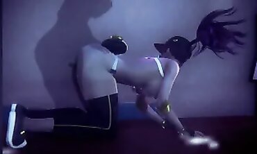 Princess KDA Akali Gives a Deepthroat Blowjob in 60FPS Anime