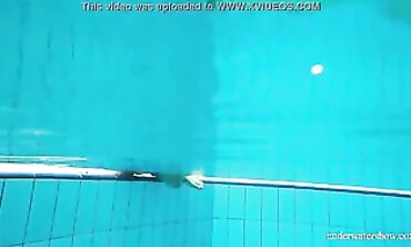 Hotty Lola's Massive Natural Tits in the Pool
