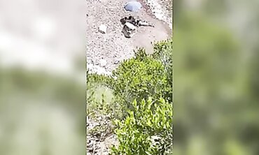 Nude Beach Hike with Boob Flashing and Naturist Display