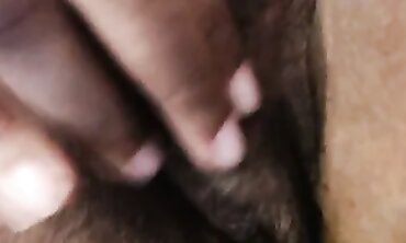 Close-Up Licking of a Hairy Mature BBW Pussy