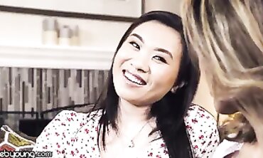 WebYoung School: Clara Trinity & Kimmy Kimm's First Lesbian Encounter