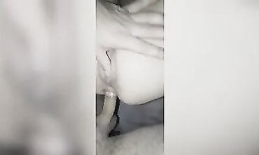 Nice Gets Slowly Anal Creampie in Hotel