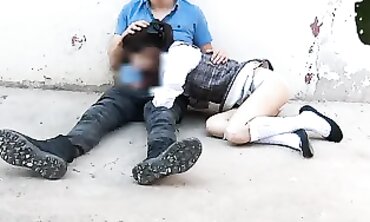 Petite Latina Student Takes Outdoor Blowjob From Schoolmate