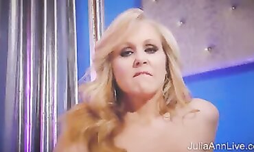 Striptease Cougar Julia Ann Keeps Her Forearms To Herself