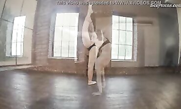Rita Pervorazova Spreads Her Legs For A Dark-Haired Gym Hottie