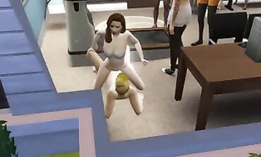 College Hostel Orgy Party: Swinger FFM & FMM Threesomes