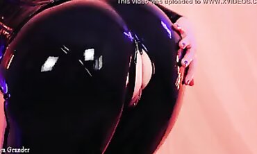 Busty Mistress in Latex Catsuit Gives JOI and Bondage Tease
