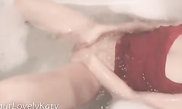 College Student Secretly Masturbates with Dildo in Bathroom