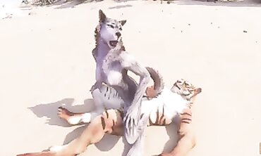 Mischievous Life: Furry Cub and Tiger Wild Anal Adventure